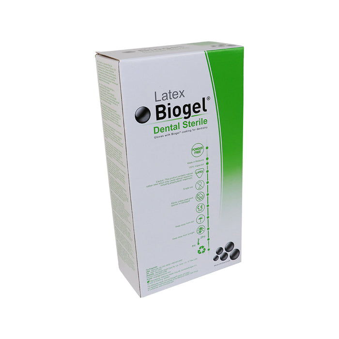 Biogel Dentale latex handschoenen steriel maat 6.0 inhoud: 10 paar